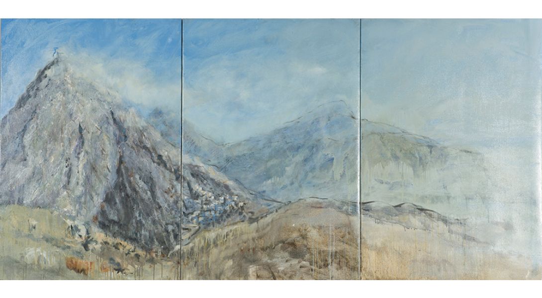 Places Landscapes. 2011 Oil on canvas 100 X 210
