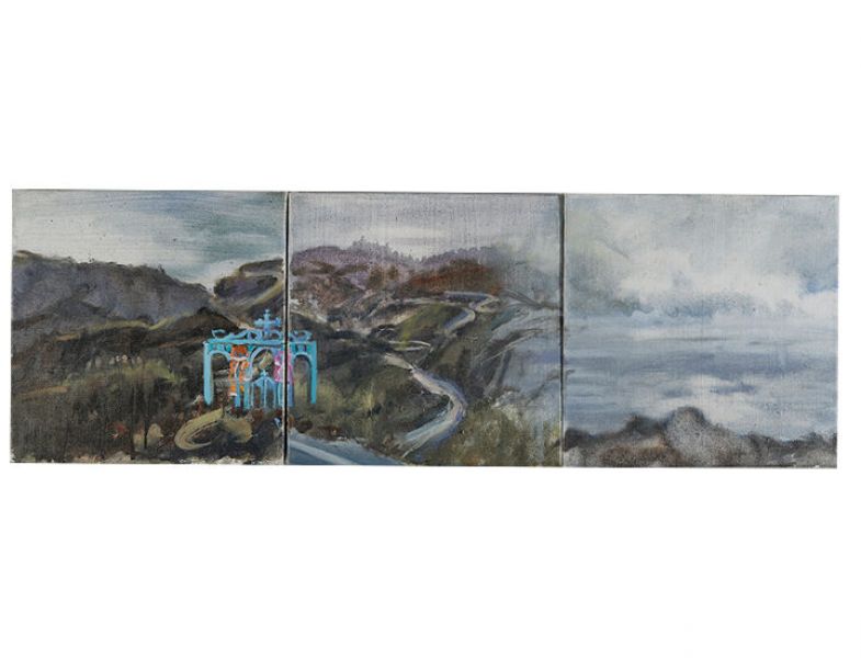 Places Landscapes. 2011 Oil on canvas 30 X 90