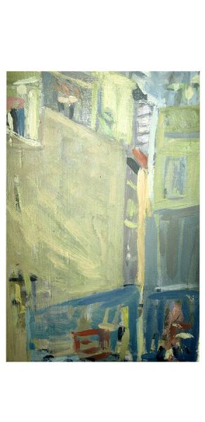 From the window. 1986 Oil on paper 50 Χ 30