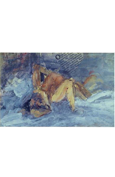 Erotic. 1989 Oil on cardboard 13 Χ 20