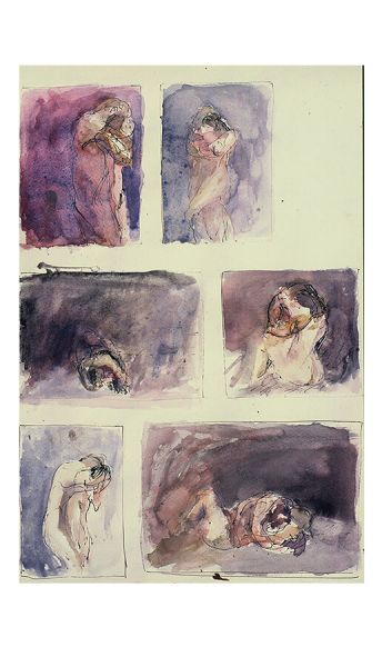 Erotic. 1995 watercolors 30 X 25