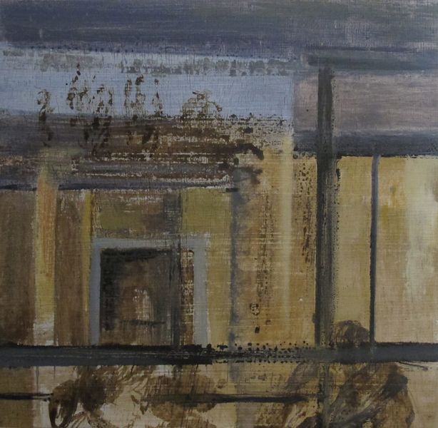 Marches. 2013. Detail of composition At the bus V 25 x 26