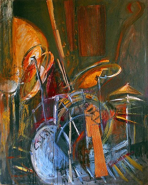 Concerts. 2006 Diptych, Oil on canvas 162 X 130, 162 X 47